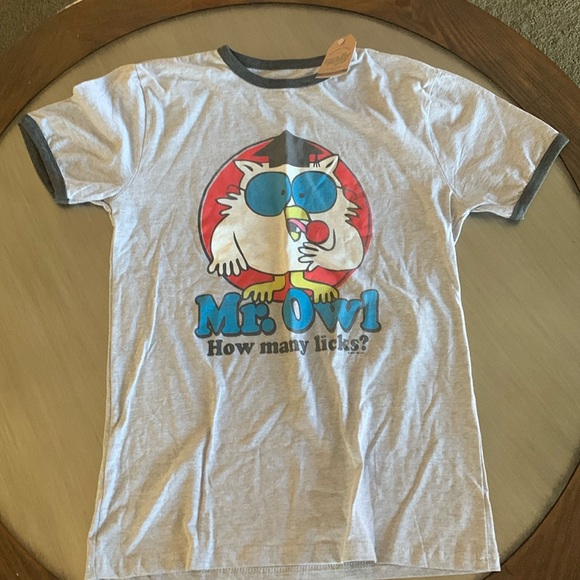 Tee Luv Tootsie Roll Pop Wanna Lick T-Shirt - Tootsie Pop Mr Owl Graphic - Picture 2 of 4